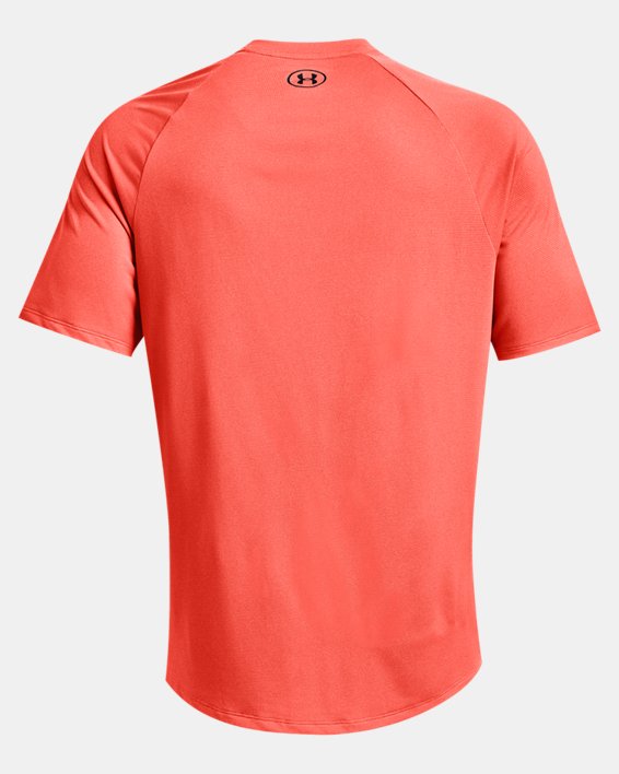 T-shirt texturé à manches courtes UA Tech™ 2.0 pour homme, Orange, pdpMainDesktop image number 5